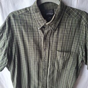 Studio Works Green Plaid Men's Shirt